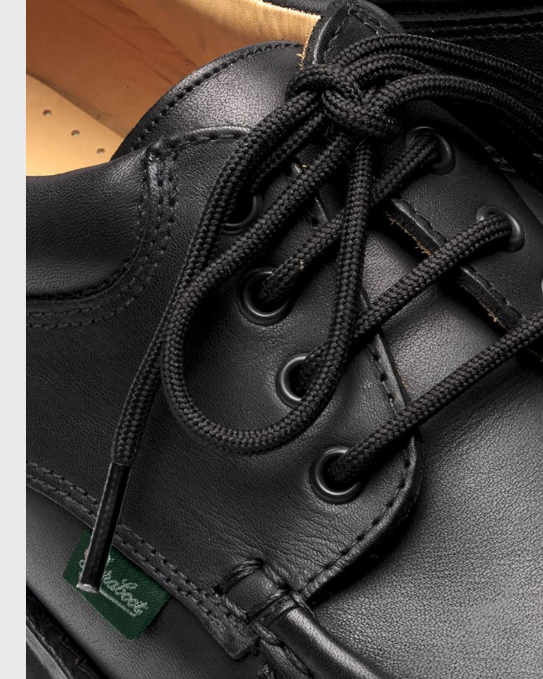 paraboot thiers cuir lisse noir