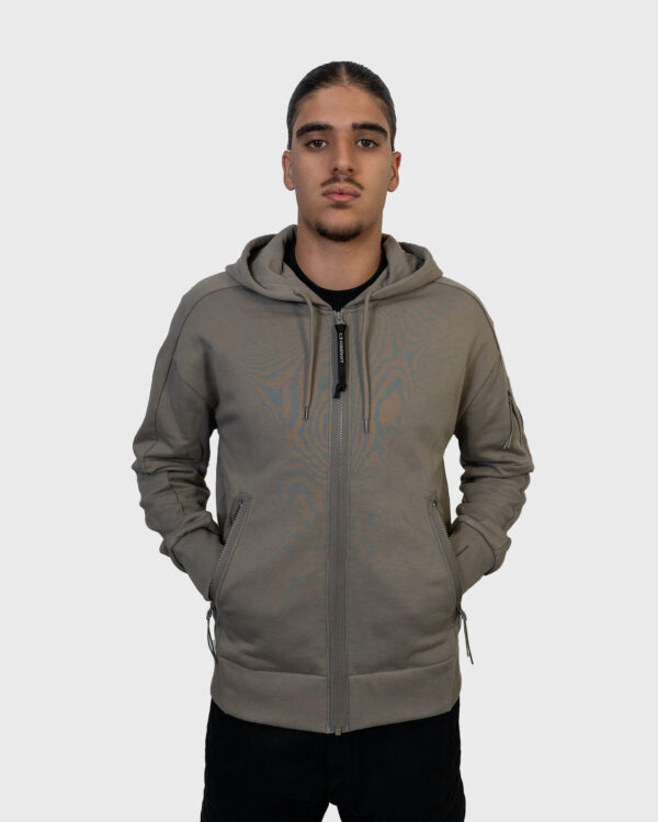 Sweat-shirt C.P. Company Fallen Rock à capuche zippée