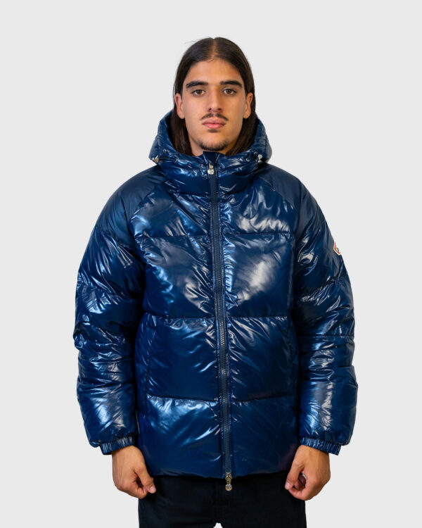 Vue de face doudoune Pyrenex Sten Amiral coloris bleu profond