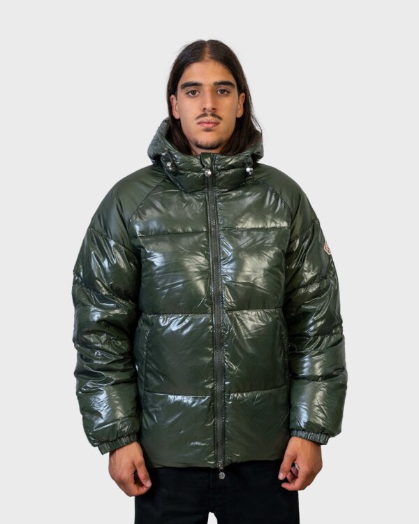 Vue de face doudoune Pyrenex Khaki coloris vert kaki