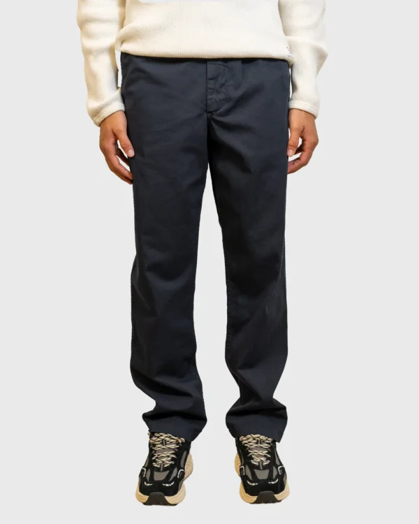 Pantalon Norse Projects bleu en twill de coton bio