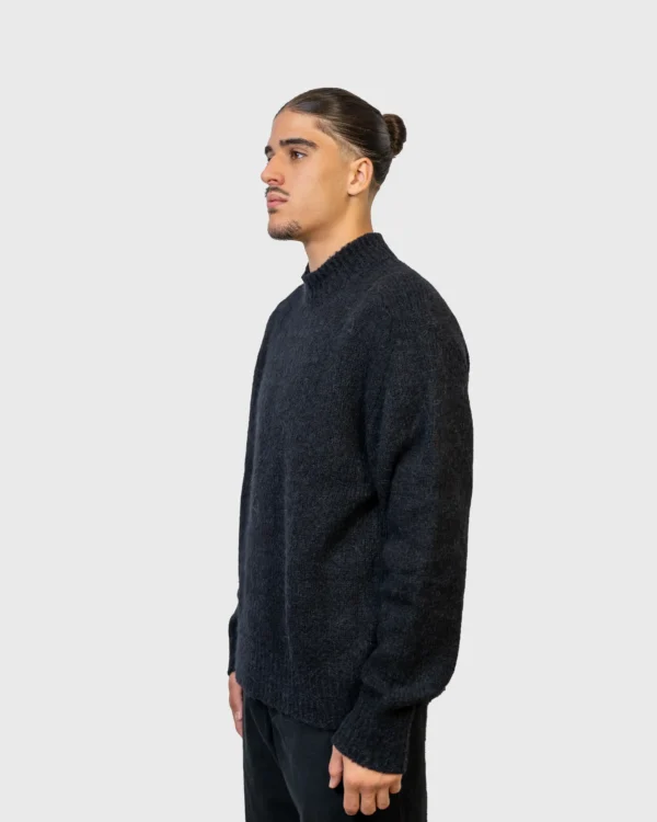 Pull Norse Projects noir coupe décontractée relaxed fit