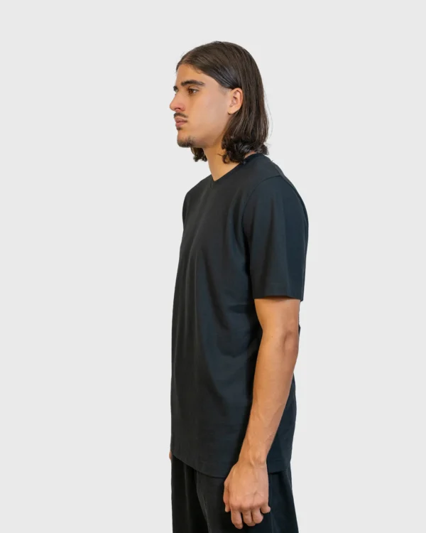 Vue de profil T-shirt Norse Projects noir coupe relaxed