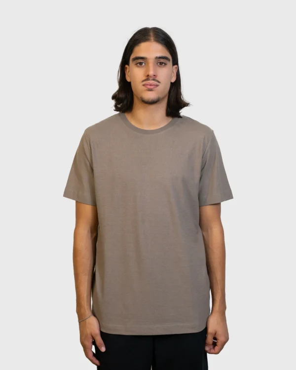 T-shirt Norse Projects marron Cotton Crêpe Walnut homme