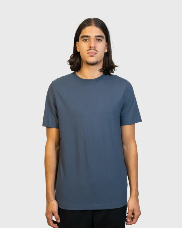 T-shirt Norse Projects bleu Cotton Crêpe Orion Blue homme