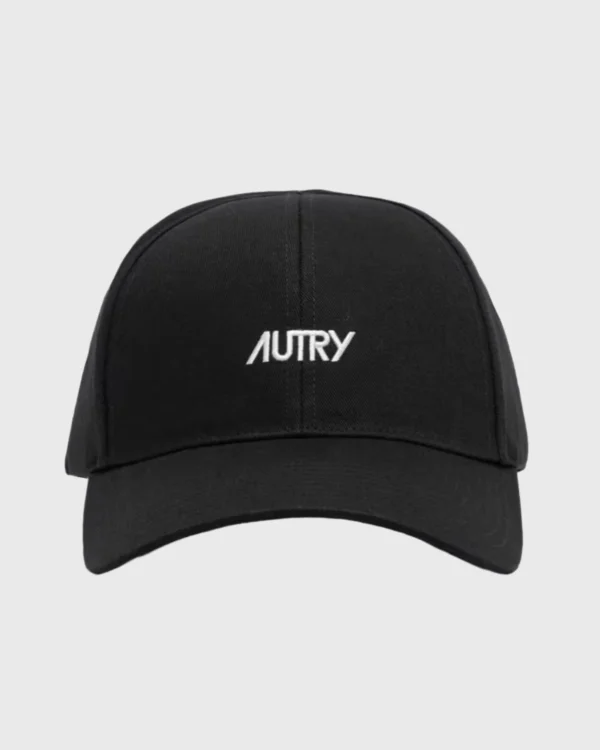casquette Autry noire avec logo brodé contrasté