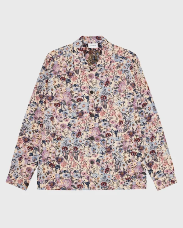 Vue de face surchemise Hugh Jacquard Overshirt ivory