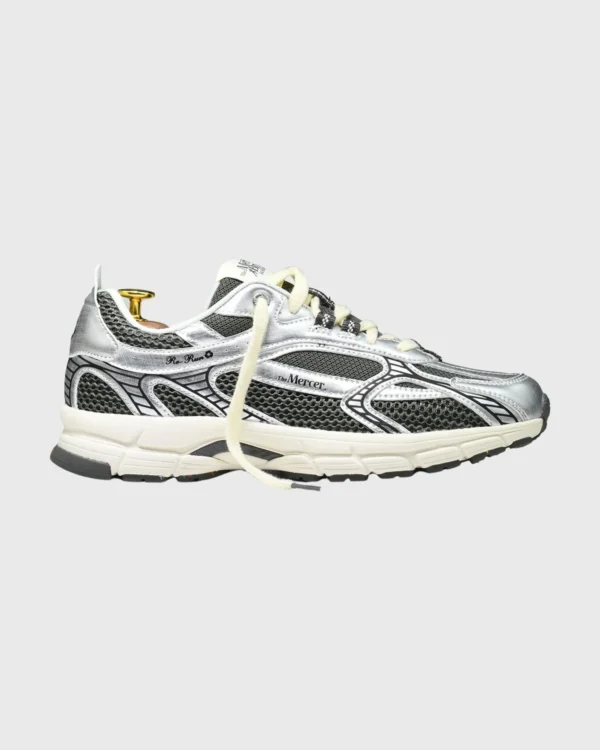 Sneakers The Re-Run Twin Mesh gris design rétro futuriste