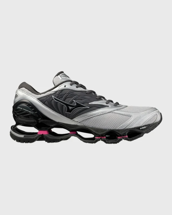 baskets Mizuno Wave Prophecy LS grise et rose