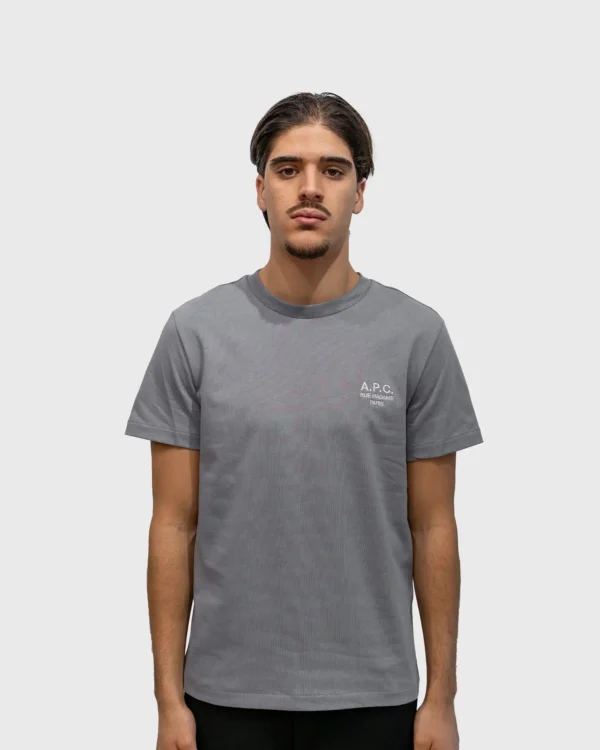 T-shirt A.P.C. Rue Madame lila coton épais