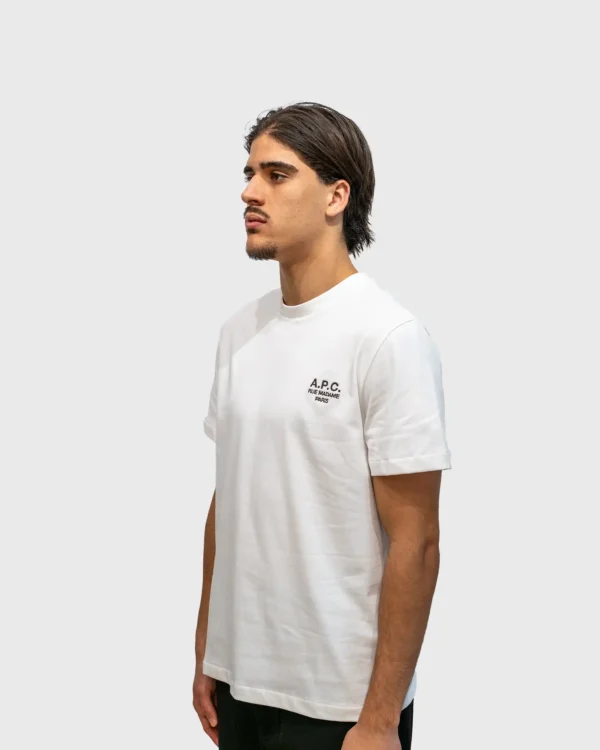 Coupe droite t-shirt A.P.C. blanc homme