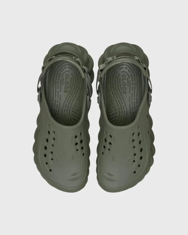 sabot Crocs kaki Echo Clog semelle LiteRide