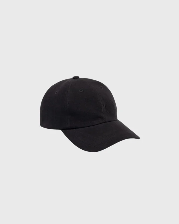 casquette noire norse projects herringbone twill