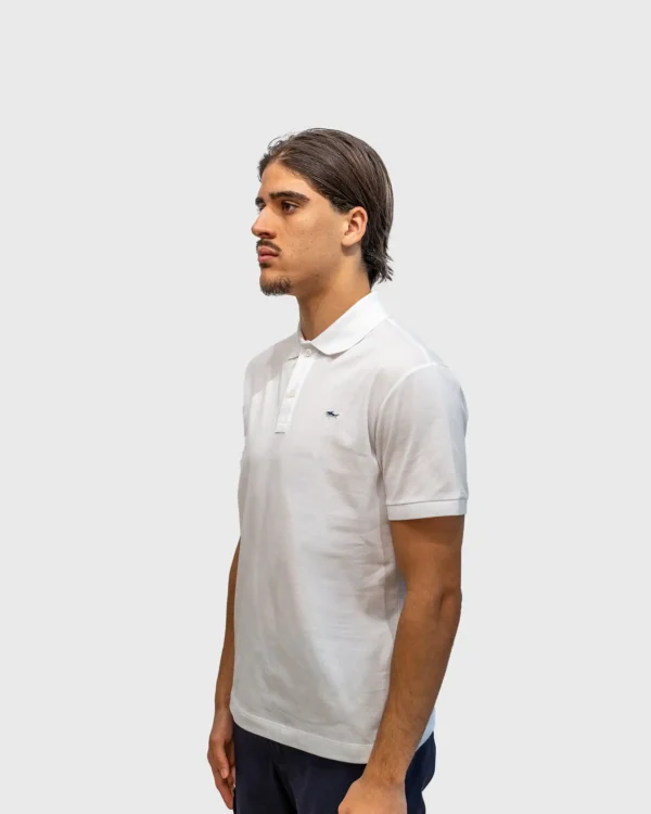 Coupe regular fit polo Paul & Shark blanc