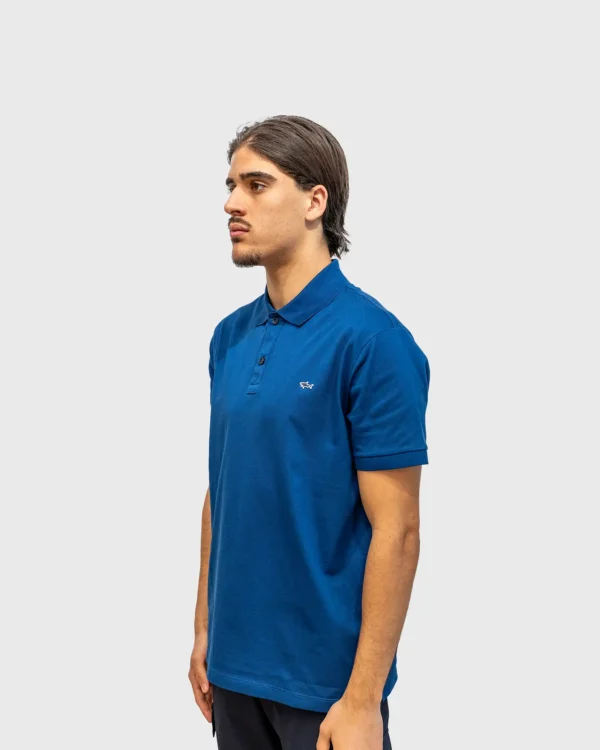 Coupe regular fit polo Paul & Shark bleu