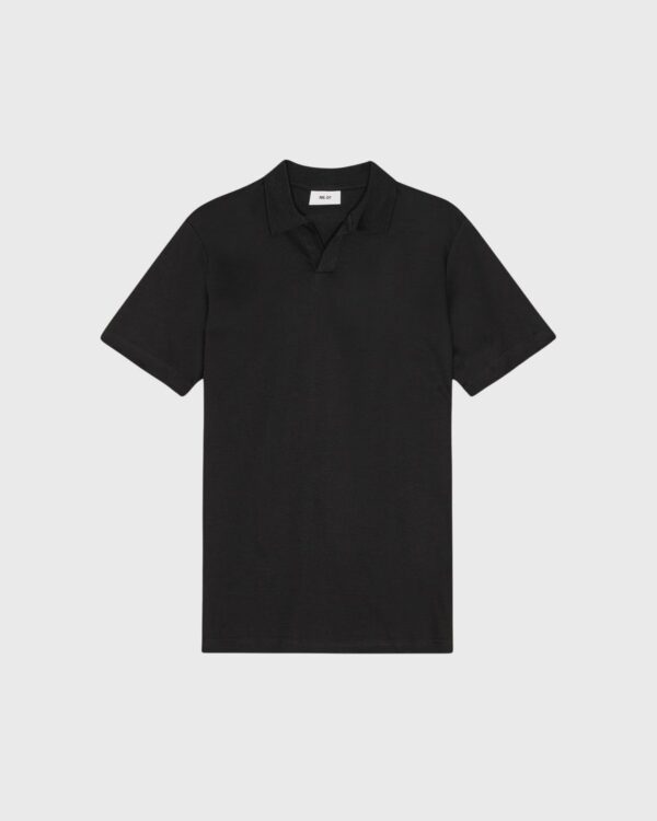 polo NN07 Paul noir homme coton biologique